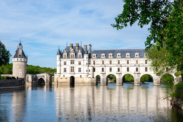 Chateau de Chenonceau is a French chateau spanning the river Cher, near the small village of...