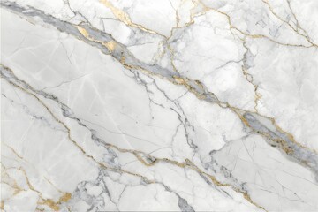 Elegant white marble background with gold and gray veins for luxury design applications