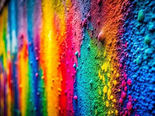 Fototapeta premium Abstract Concrete Wall Texture: Vibrant Spray Paint Art for Marketing