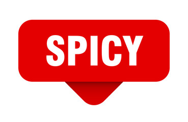 spicy sticker. spicy sign on transparent background