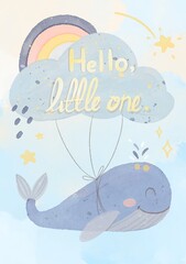 Boy Card greeting celebration illustration 