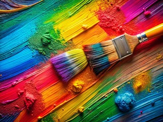 Fototapeta premium Abstract Paintbrush Stroke Texture: Modern Artistic Backdrop