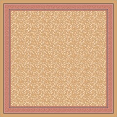 Pattern scarf design vector abstract frame art