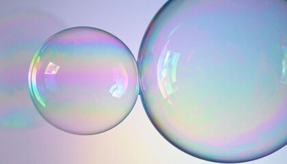 Pastel Rainbow Soap Bubbles