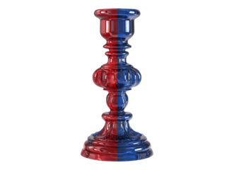 Candlestick red blue
