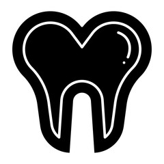Dentin glyph icon