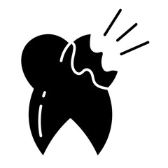  Cavity glyph icon