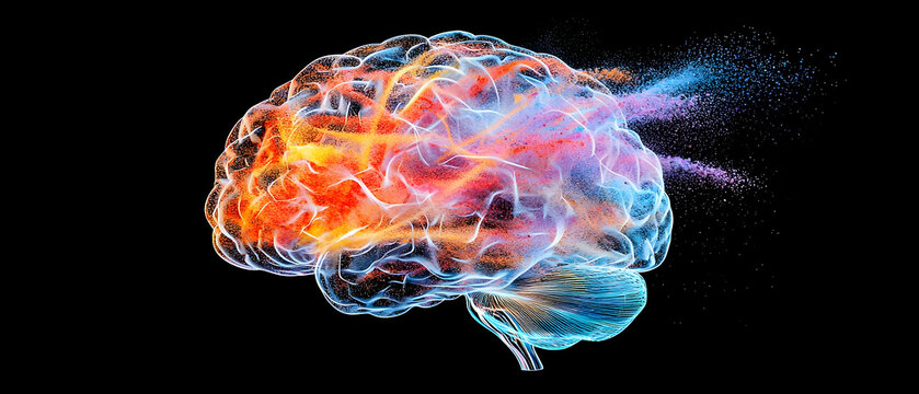Colorful Abstract Exploding Brain