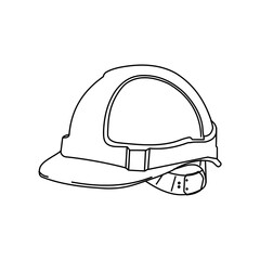 Mining Helmet Illustration Vector Icon