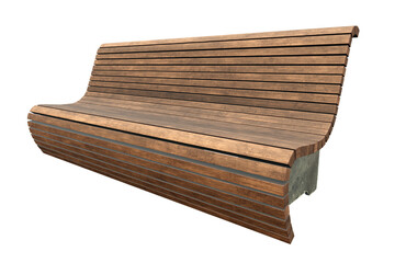wooden chair isolated on transparent background