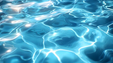 Hyper-Realistic Blue Sea Background: Aerial Top-Down Close-Up, Ultra-High-Res, Ultra-Detailed, Unreal Engine 5-Level Sharp Render