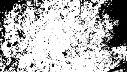 Abstract grunge black and white distressed wall texture background, Black and White Grunge Texture Background, Distressed Concrete Surface Texture, Isolated on transparent background, PNG	
