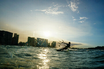 kitesurfing