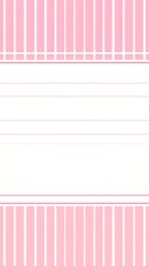 Pink Striped Notepaper