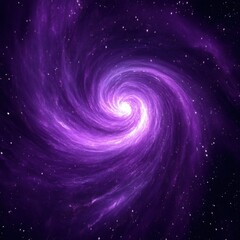 Stunning purple galaxy vortex illustration, deep space cosmic swirl, astronomical nebula formation, digital art rendering