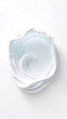 Toothpaste shaped into artistic ocean wave, representing freshness and dental care, clean white background, minimal aesthetic, creative concept art, premium mockup, ultra HD.
