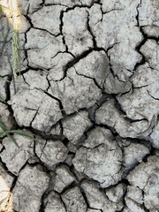 Close up of a dry ground soil texture