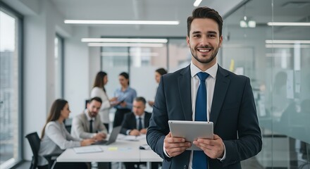 People happy students and business people negative area