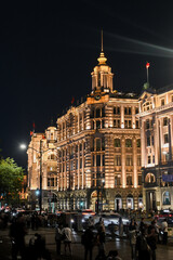 Naklejka premium 上海夜景・外灘の西洋建築
