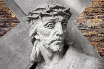 Jesus Christ under the weight of the cross. The suffering and death of God	
