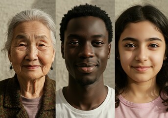 Generational Diversity Portrait Collage