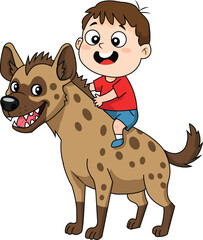 Boy on Hyena