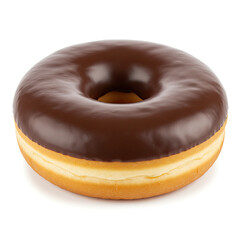 chocolate donut isolated