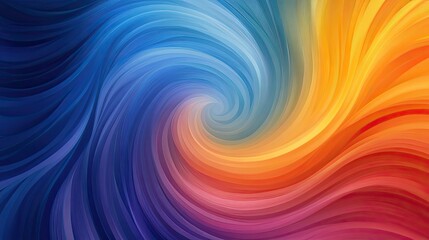 Fototapeta premium Upgrade movement evolution swirl with vibrant gradient power, upgrade movement evolution spectrum in abstract colorful flow