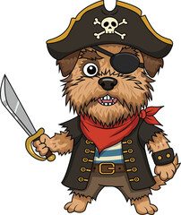 Pirate Dog Character