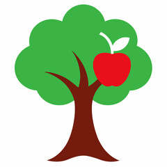 Apple Tree icon on white background