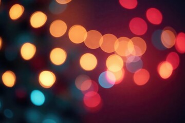 Obraz premium Festive bokeh lights blurring into celebratory shapes, perfect for holiday backgrounds , christmas, bokeh effect