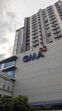 Exterior view of GMA Network TV studios in capital city of Manila, Philippines - taken on 5th May 2025
