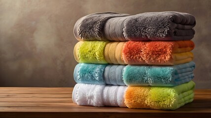 Ultra-Soft Dual Tone Luxury Towels  Fluffy, Absorbent & Skin-Friendly Comfort.