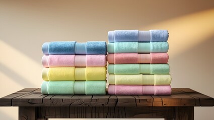 Ultra-Soft Dual Tone Luxury Towels  Fluffy, Absorbent & Skin-Friendly Comfort.