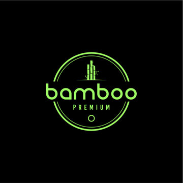 Premium Bamboo Logo Design &ndash; Minimalist Eco Nature Emblem