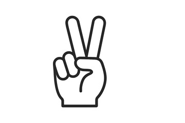 Hand gesture showing peace sign during a cultural celebration in a vibrant setting