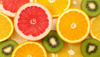 輪切りのフルーツ