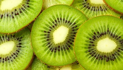 輪切りのキウイフルーツ