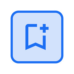 Add Bookmark Outlined Icon