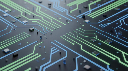 Abstraction electronic computer circuit board wallpaper background 