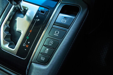Push button, command control button on the car