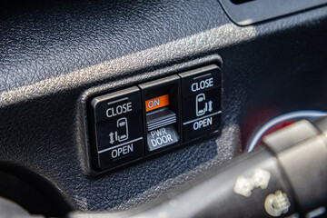 Push button, command control button on the car