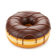 Obraz premium chocolate donut isolated