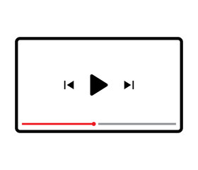 video player interface for media player apps and website