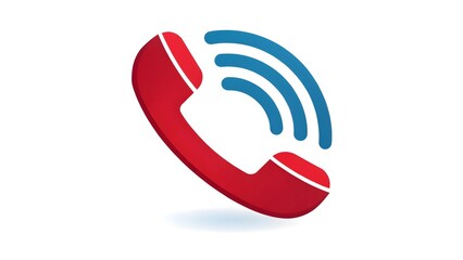 Modern Phone Icon with Glowing Customer Interaction Elements