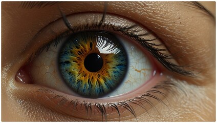 Fototapeta premium close up of a female eye