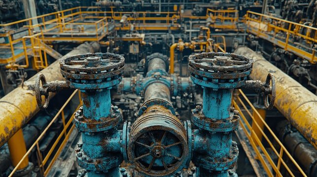 Industrial pipes and machinery