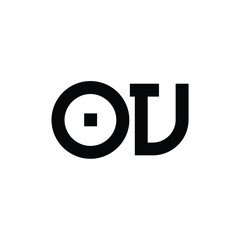 OV monogram logo design letter text name symbol monochrome logotype alphabet character simple logo