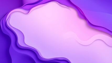 Abstract purple and pink paper cut design background with layered wavy shapes and gradients creating a modern and elegant aesthetic.