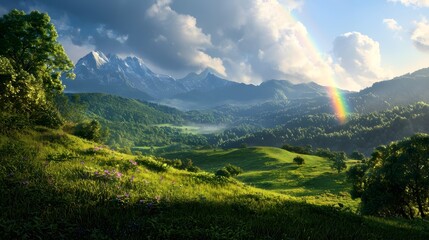 view of the mountains